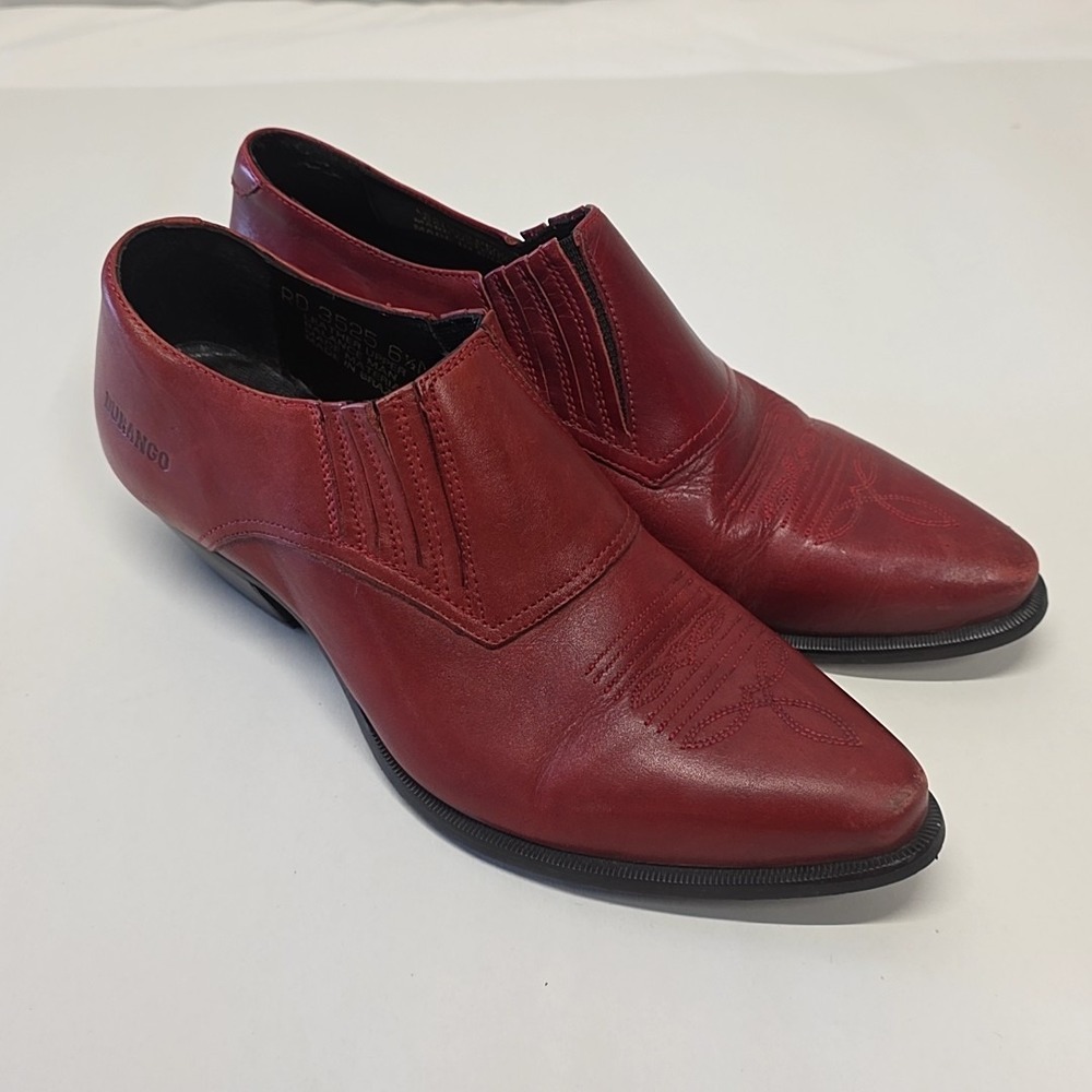 Durango Western Shooties Women 6.5 Red Leather Pointed Toe RD